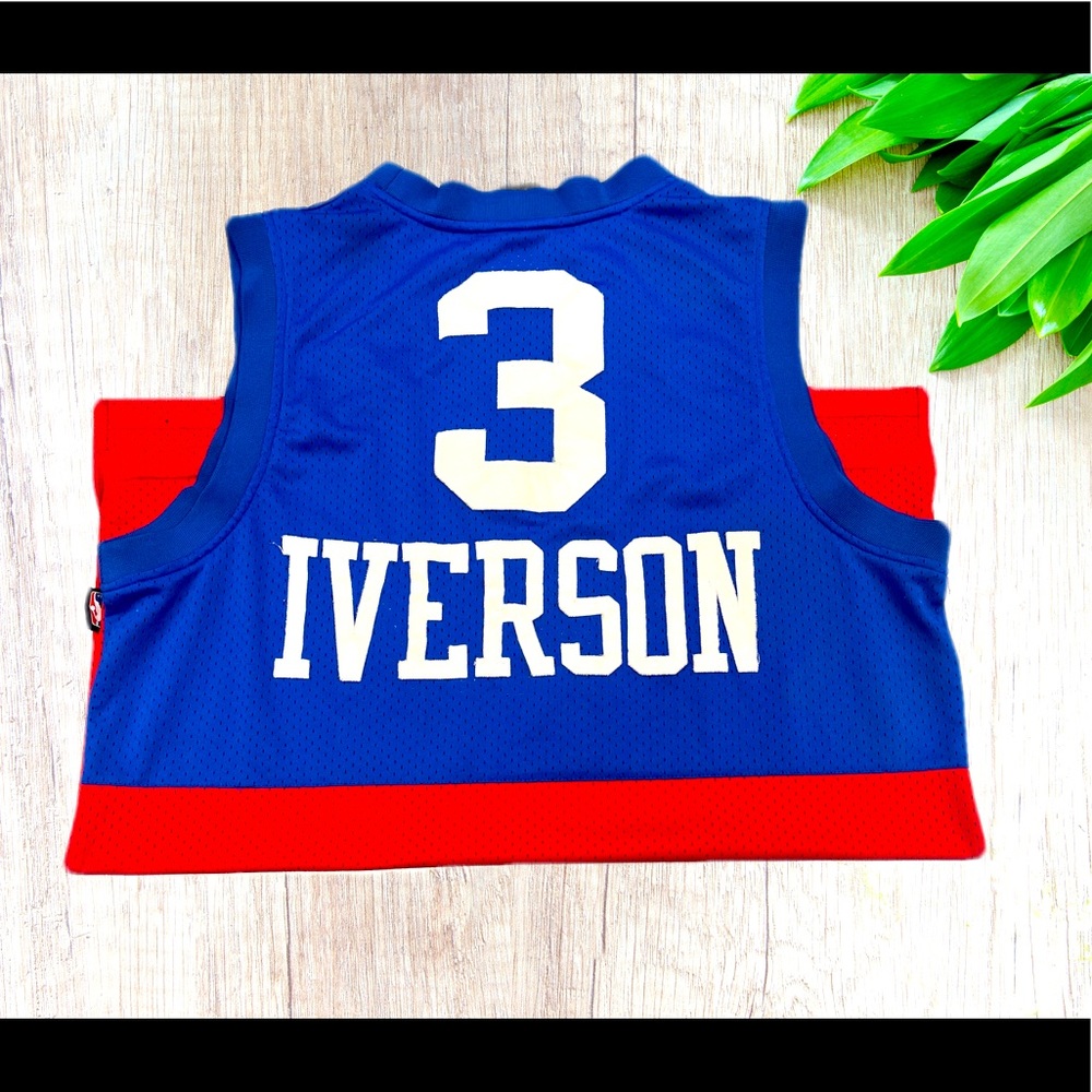 Vintage 2001 NBA Allen Iverson Philadelphia 76ers Sixers Mens Reebok Jersey